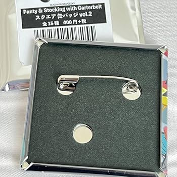 パンティ&amp;ストッキング Vol 1 缶バッジ スクエアバッジ　バッジ　バッヂ パンティ&ストッキングwithガーターベルト スクエア型缶バッジ
